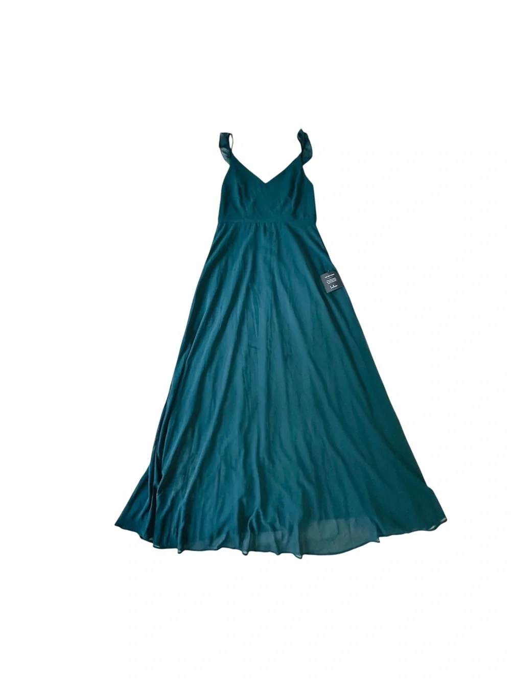 Lulu's Meteoric Rise Emerald Teal Green Maxi Dress Womens Large NWT - Picture 5 of 10